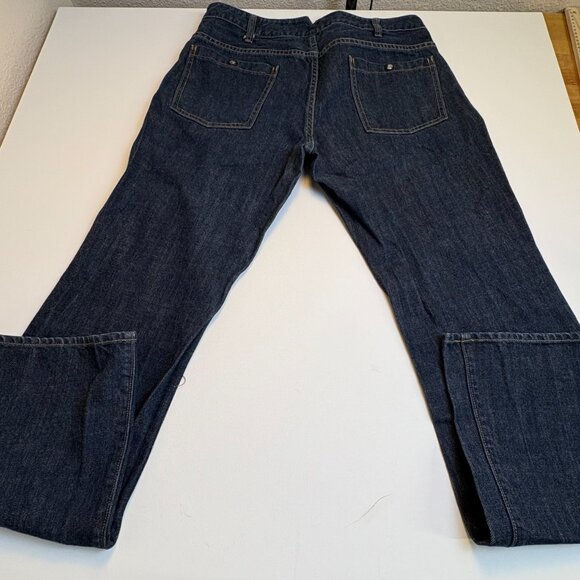 Vintage Y2K Gap Low Rise Boot Cut Side Zip Jeans Dark Wash Size 12 - Picture 4 of 8